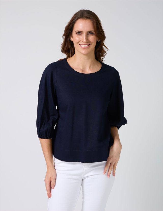 Ursula Blouse - Hampton Blue