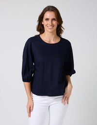 Ursula Blouse - Hampton Blue