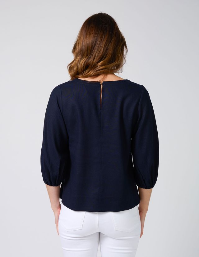 Ursula Blouse - Hampton Blue