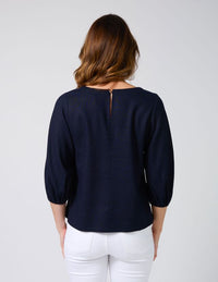 Ursula Blouse - Hampton Blue