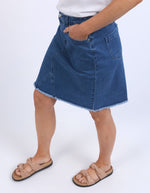 Belle Skirt - Mid Blue