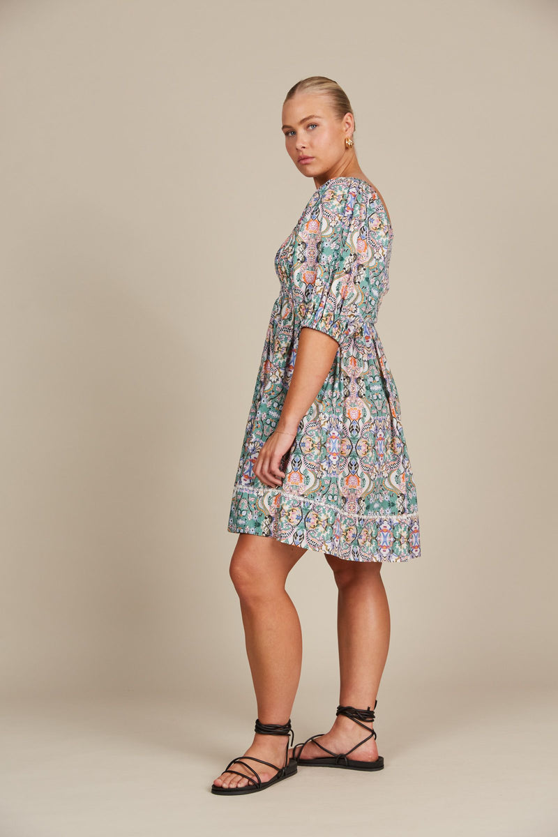 Remi Mini Dress - Lotus Fleuron