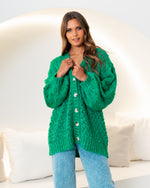 VV9760 Knit Cardigan Sweater - Green.