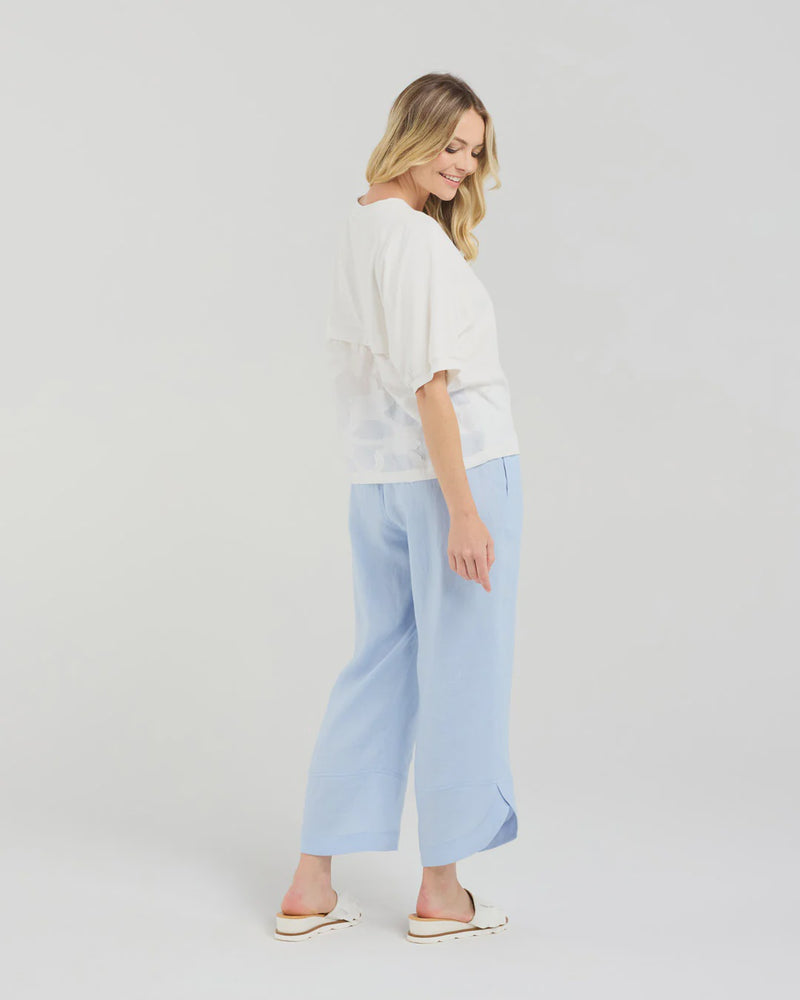 Verona Spliced Tee  - White