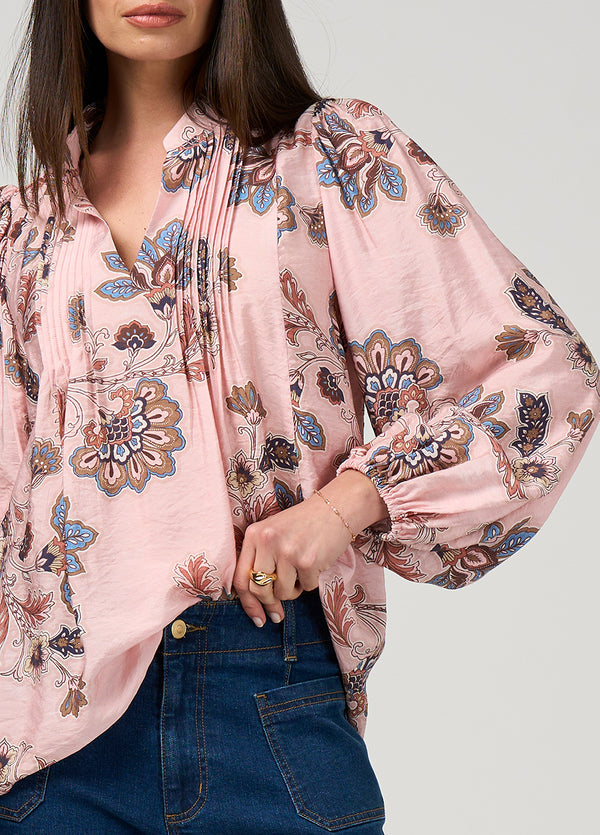 Versailles Blouse - Blush Multi