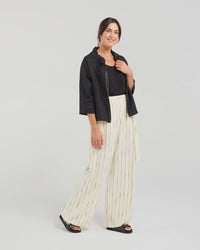 Victoria Zip Front Jacket - Black