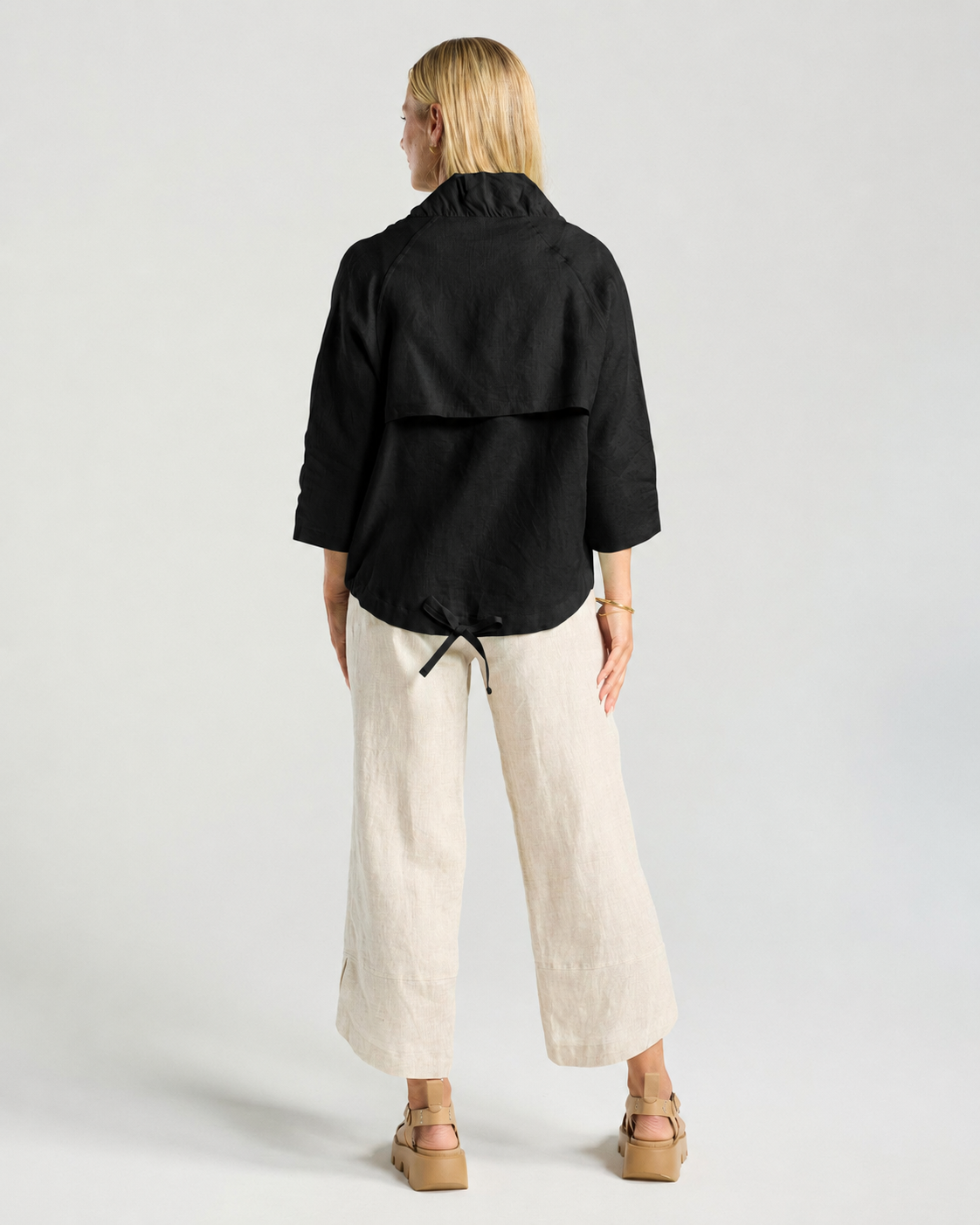 Victoria Zip Front Jacket - Black/Nickel Zip