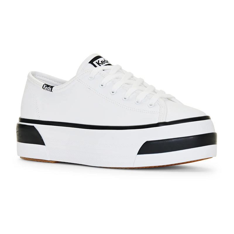 Triple Up Leather Foxin White