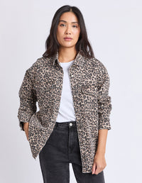 Leopard Denim Shirt - Leopard Print