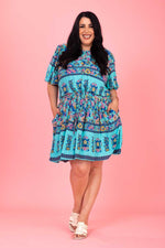 Wanda Dress - Blue Boho