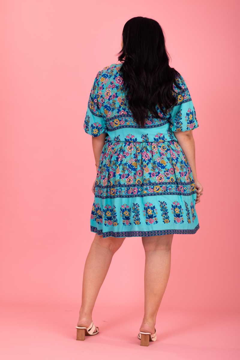 Wanda Dress - Blue Boho