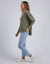 Washed Simplified Crew - Khaki