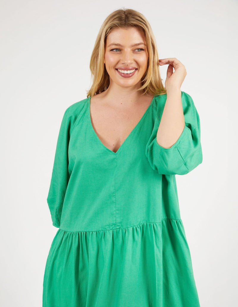 Rosalie Dress - Green Briar