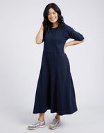 York Midi Dress - Navy