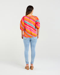 Willow Top - Dynamic Stripe