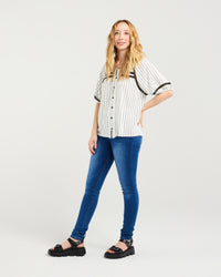 Penelope Blouse - Pinstripe
