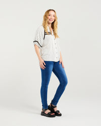 Penelope Blouse - Pinstripe