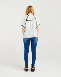 Penelope Blouse - Pinstripe