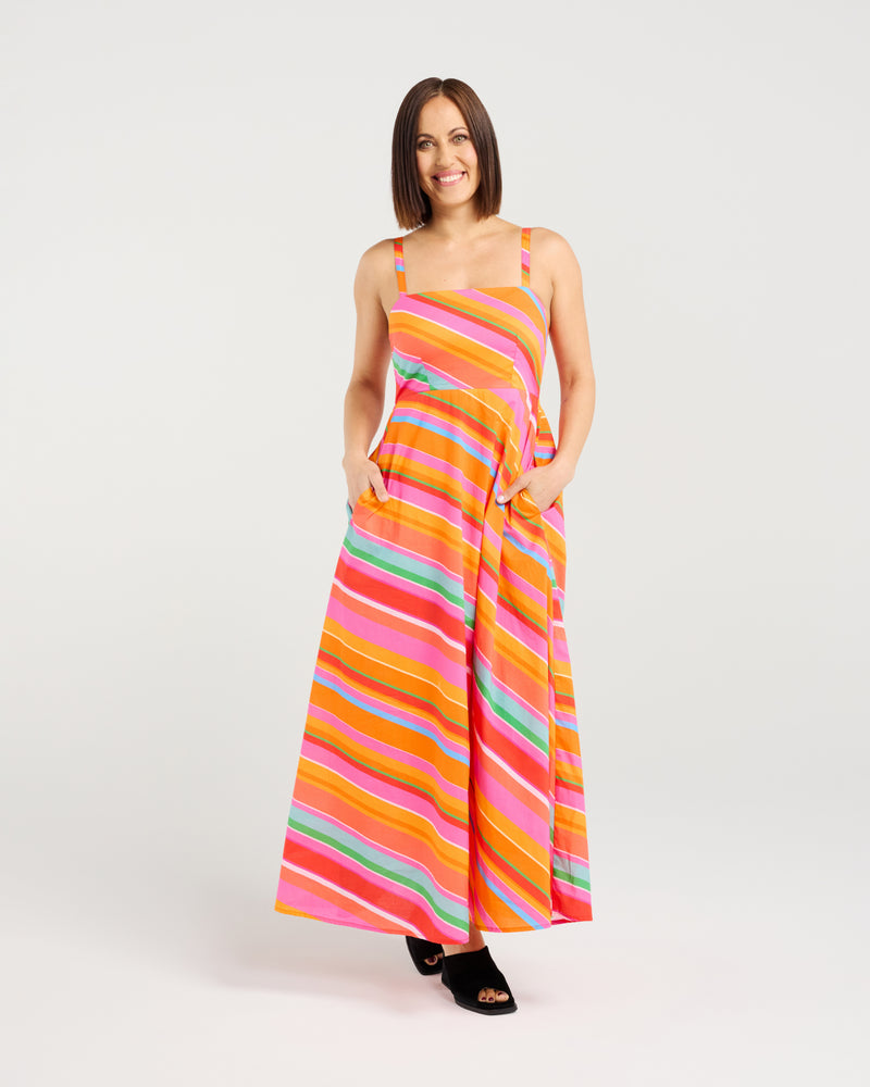 Clementine Dress - Dynamic Stripe
