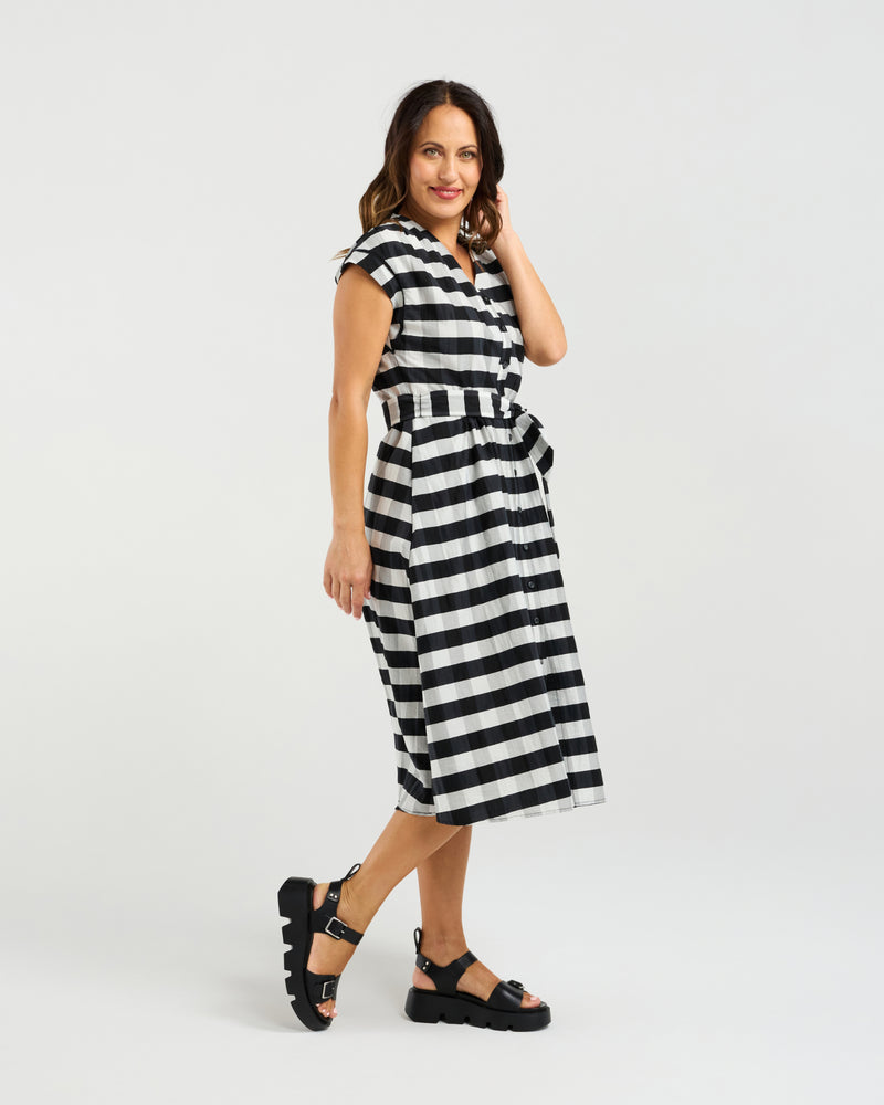 Lola Dress - Black Check