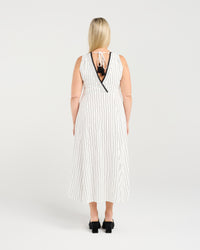 Zariah Dress - Pinstripe