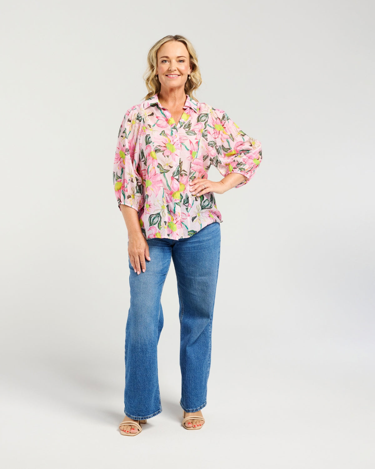 Emily Shirt - Blush Bloom