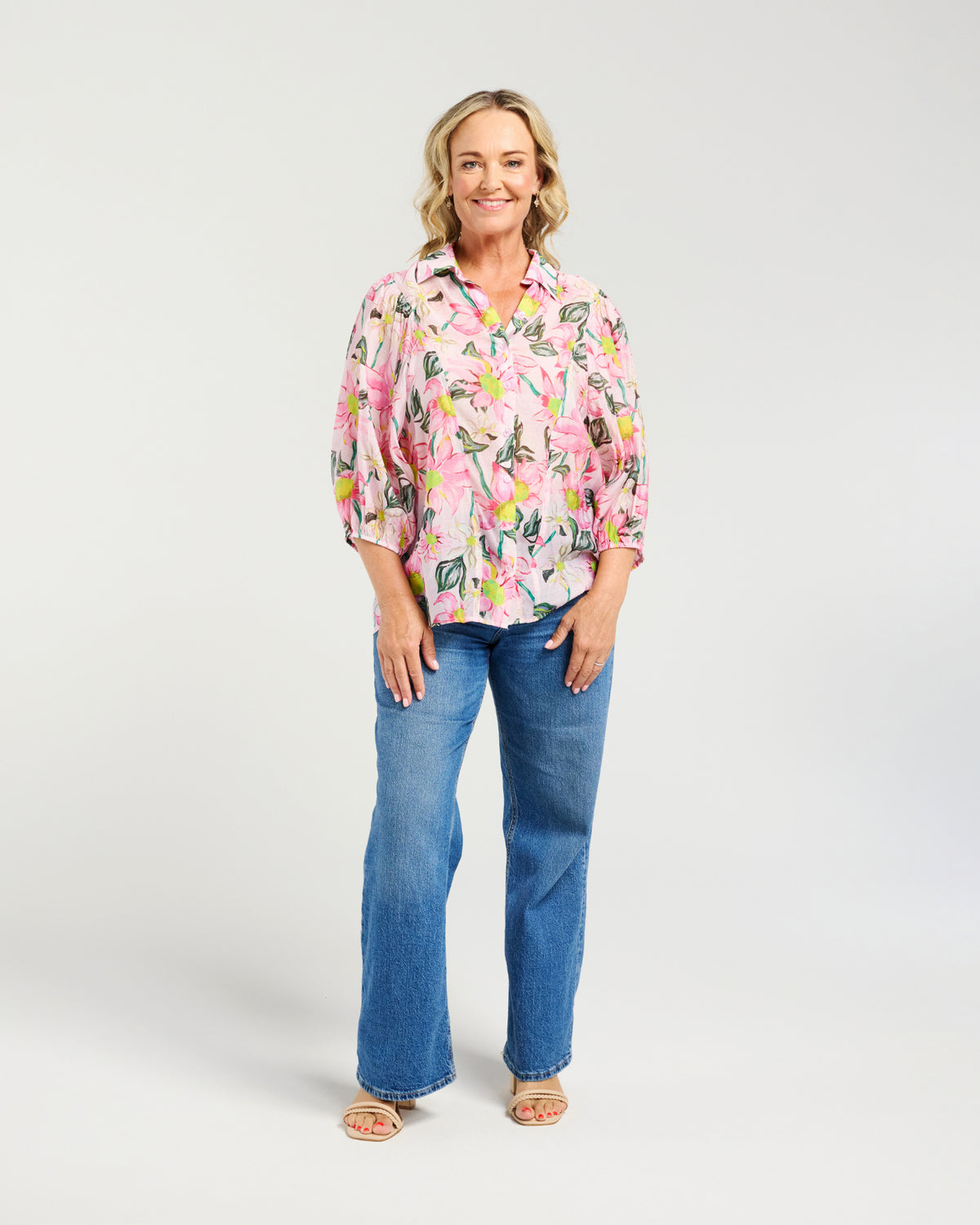 Emily Shirt - Blush Bloom