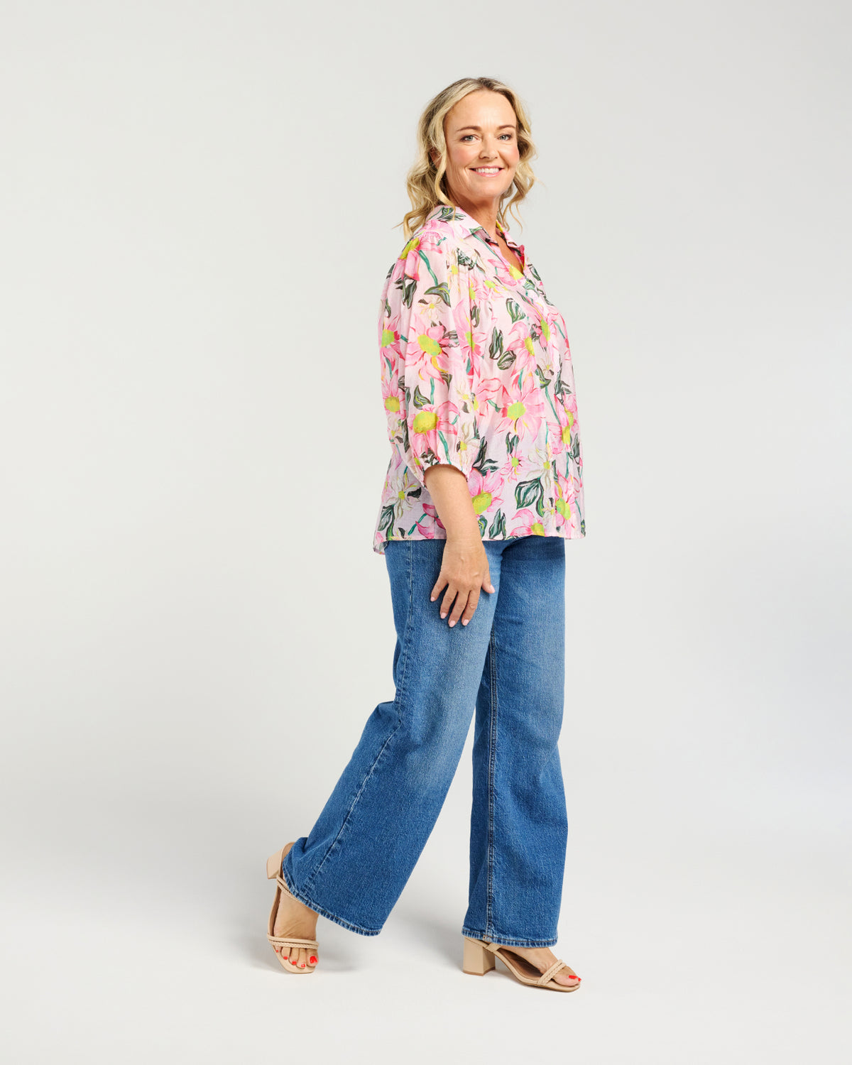 Emily Shirt - Blush Bloom