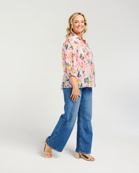 Emily Shirt - Blush Bloom