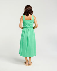 Hadley Dress - Green Stripe