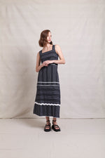 Zig Zag Dress - Black Stripe