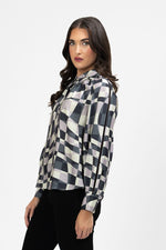 Zoe Blouse - Pastel Geo