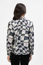 Zoe Blouse - Pastel Geo