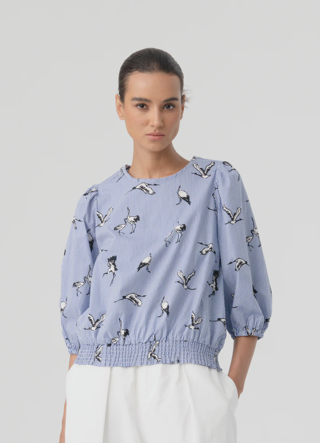 Zurich Top - Heron Stripe