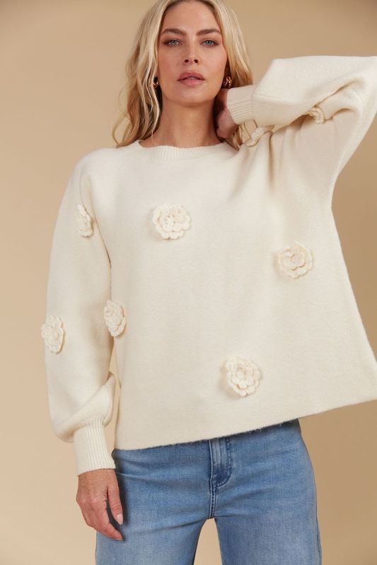 Miru Flower Jumper - Canvas