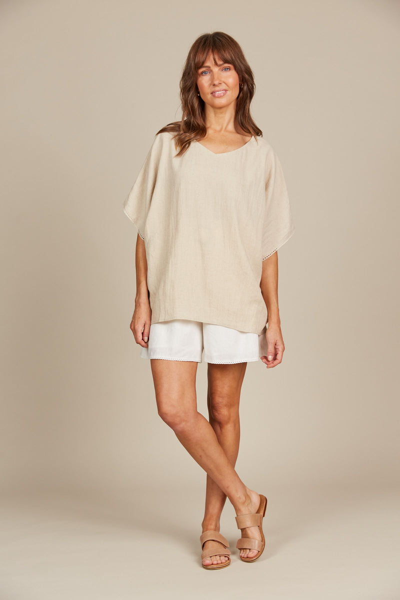 Amelie Relaxed Top - Canvas