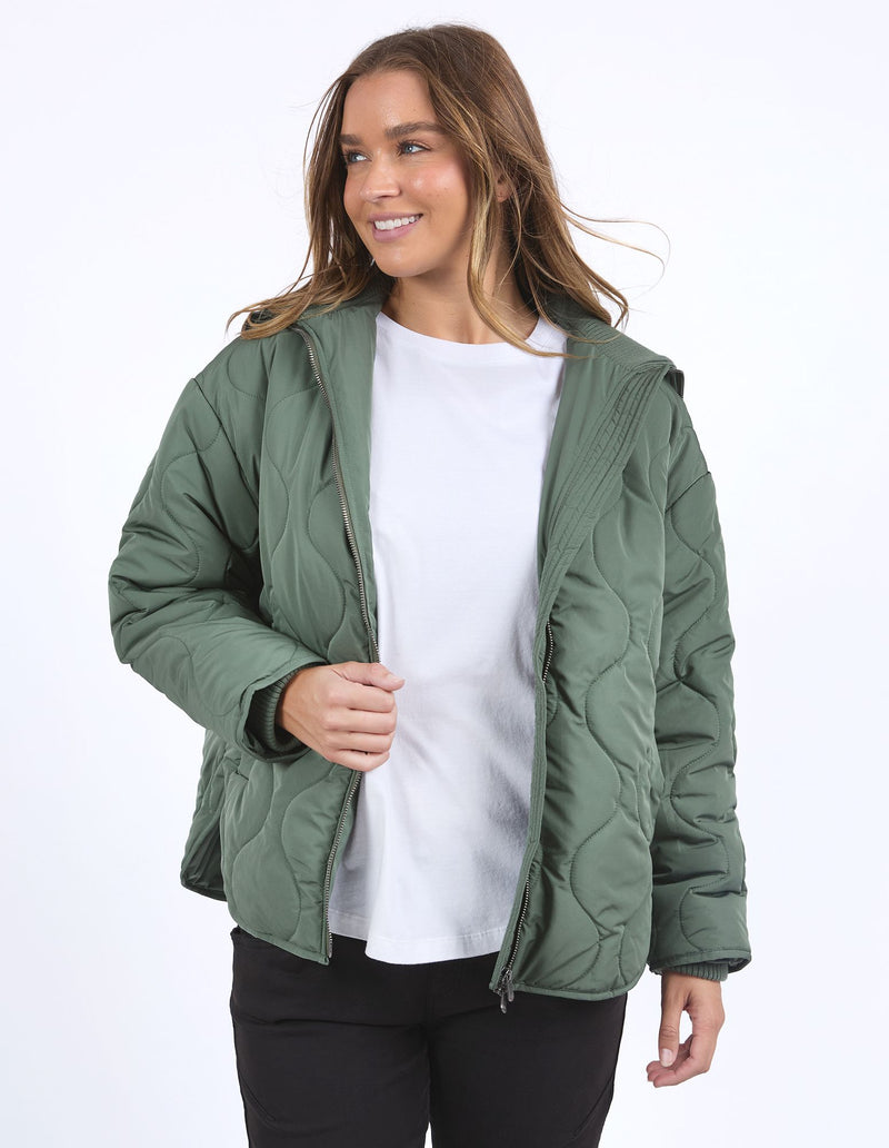 Mellow Quilted Jacket - Khaki