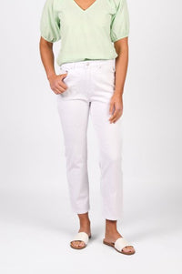 Slim Leg Ankle Grazer Jean - White