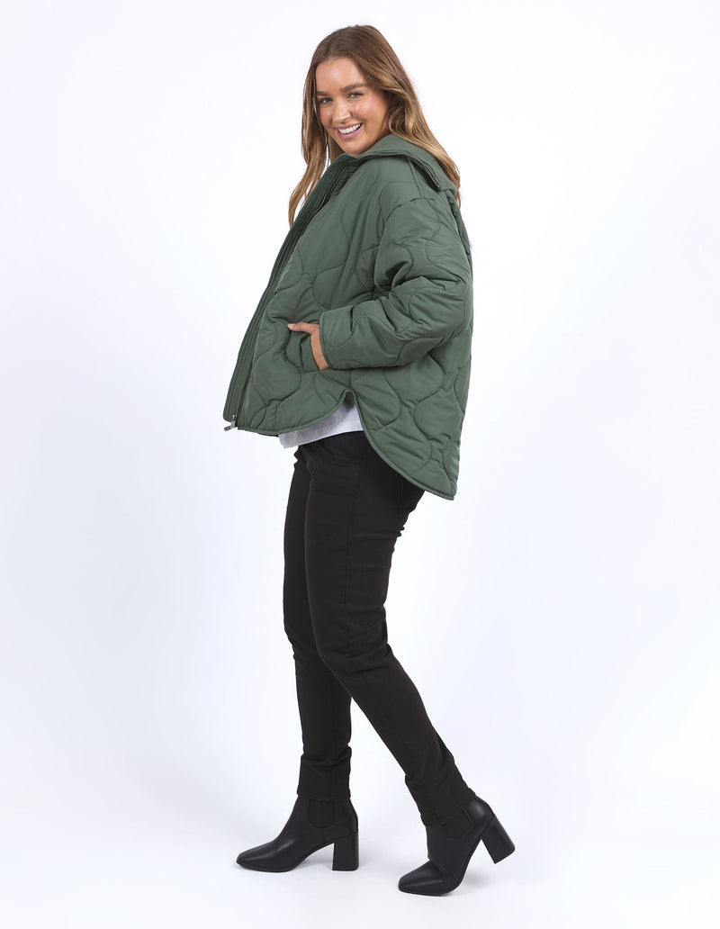 Mellow Quilted Jacket - Khaki