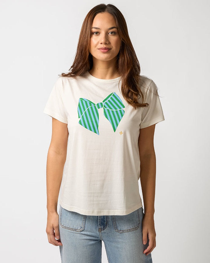 Ace Tee Riveria Bow - Off White