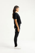 Alpine Apartment Pant - Black with a Lilac X