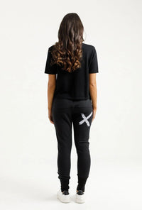 Alpine Apartment Pant - Black with a Lilac X