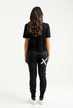 Alpine Apartment Pant - Black with a Lilac X