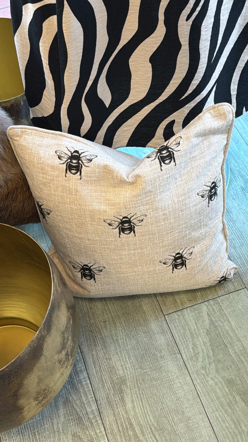 Bee Cushion - Natural