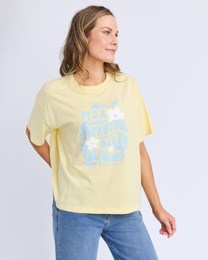 Beautiful Day Tee - Lemon