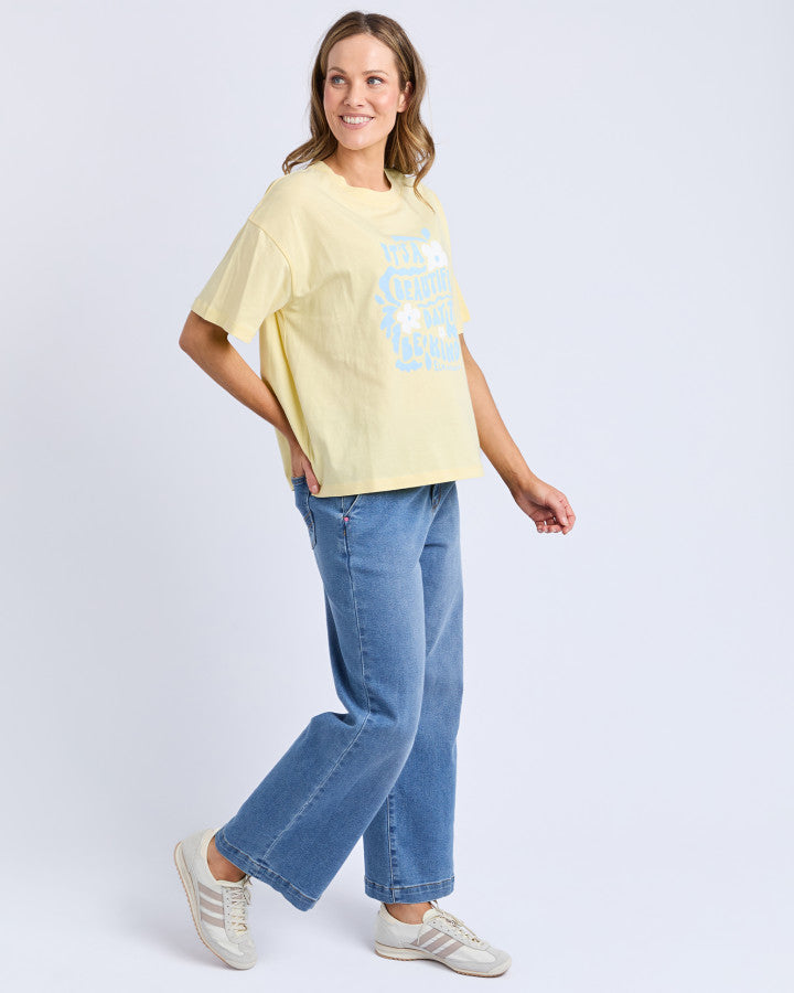 Beautiful Day Tee - Lemon