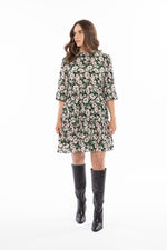 Collar Amy Smock Dress - Peony Pop