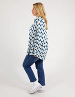 Janey Geo Shirt - Navy Geo Print