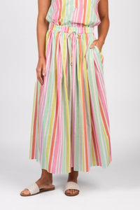 Elastic Waist Maxi Skirt - Cabana