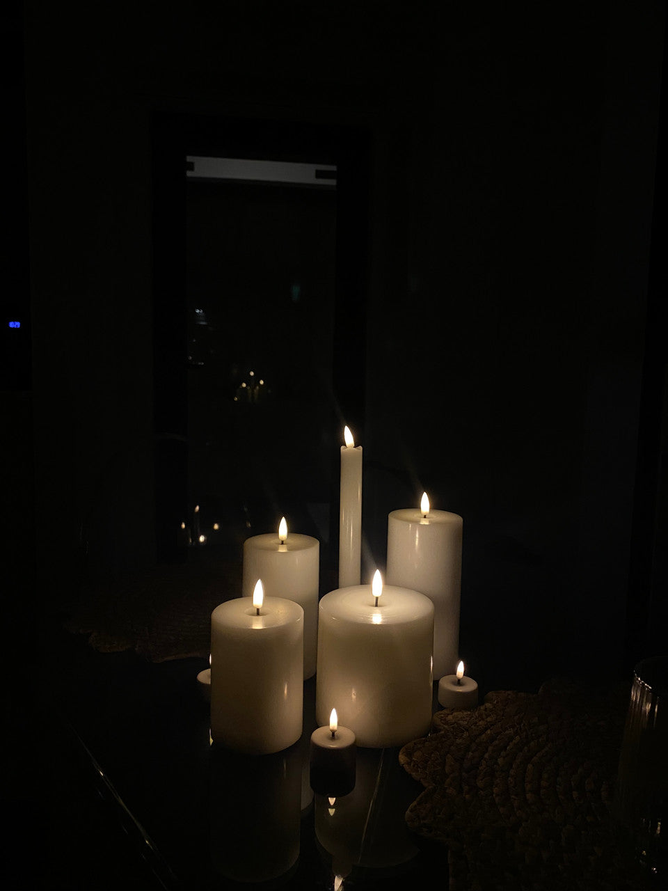 Indoor LED Candle 15cm - White